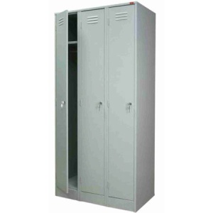 Шкаф для одежды 3-секционный, дверки распашные 870*500*1800 ШР 3/900