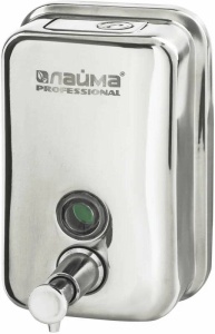 Дозатор для жидкого мыла LAIMA PROFESSIONAL INOX, 0,5 л, нержавеющая сталь, зеркал