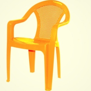 Пластиковое кресло Румба, желтое
