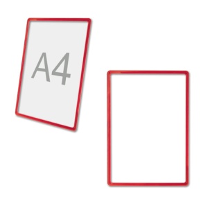 Рамка Shols формат А4, красная